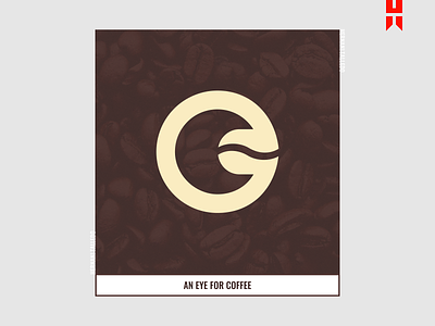 Coffee + Eye Logo bean branding coffee design eye flat graphic design icon logo minimal vector