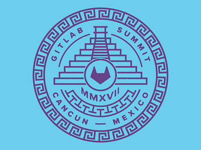 Gitlab Team Summit 2017 — Cancun, Mexico 2017 cancun design git gitlab illustration mexico summit swag team typography