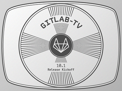 Gitlab-TV "Standby" Pattern git gitlab illustration pattern retro standby tv pattern