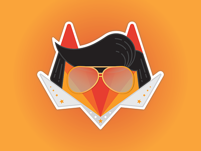 GitLab (and Elvis) at AWS re:invent 2017 amazon aws booth conference elvis git gitlab illustration sticker swag vegas