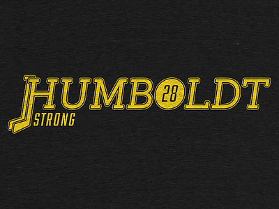 #HumboldtStrong charity hockey humboldt illustration strong t shirt tee typography