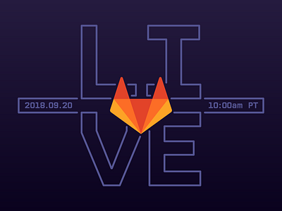GitLab Live branding animation devops git gitlab typography web