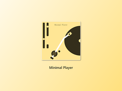 Minimal Player abstract adobe xd branding brown design graphic design icon logo logo design minimal orange symbol ui uiux ux xd design yellow