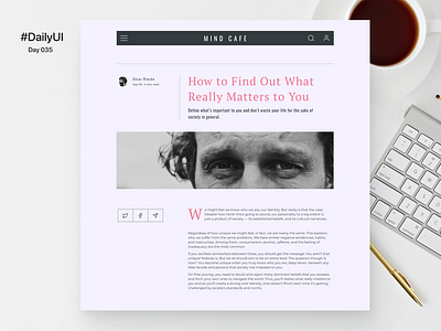 DailyUI_035 - Blog Post