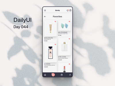 DailyUI - Day_044: Favorites