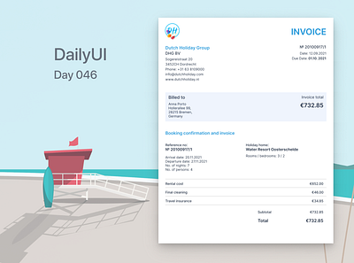 Daily UI #046 - Invoice dailyui dailyui 012 dailyuichallenge ui