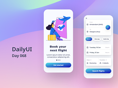 #DailyUI_068  Flight Search