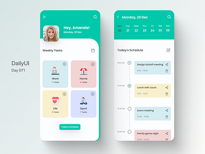 Daily UI 71 — Schedule