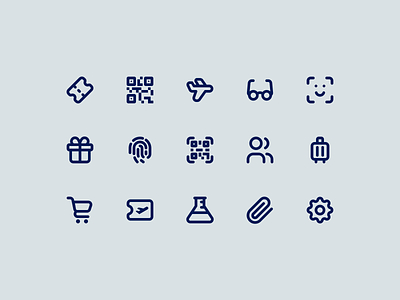 Icons - CLEAR branding icon iconography product design travel ui