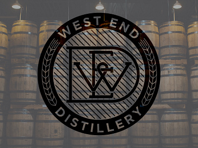 West End Distillery branding distillery logo whiskey