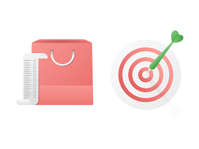 Honey Marketing Illustrations color fun honey icon icons illustrations order receipt shopping bag spot illustration target