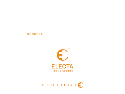 electa logo design illustration logo