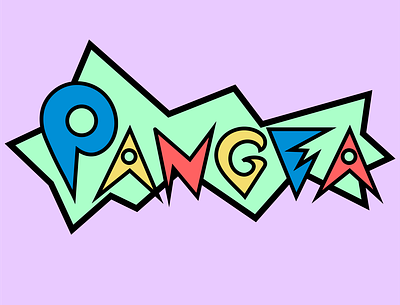Pangea Rugrats Typography branding cartoon handmade font handmadetype illustration lettering pangea pangea connects rugrats typogaphy vector wordmark