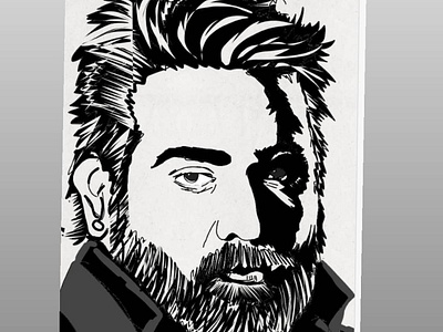 Kollywood actor vijay sethupathy illustration branding cha character design illustration illustration art illustrator vector