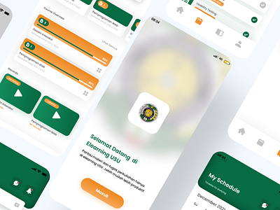 Elearning USU mobile Apps ui