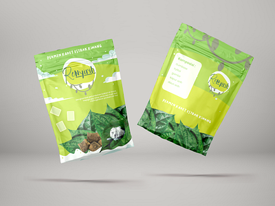 Renyirih Gum Packaging branding design green herbal indonesia kinang packaging