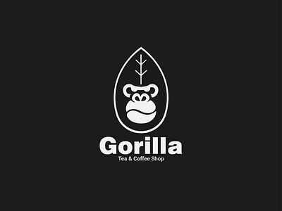 Gorilla Tea & Coffeee branding coffee logo design gorilla logo logo logo design logo design concept logodesign tea logo vector