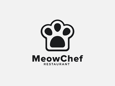 Meow Chef branding design dual meaning illustration logo logo chef logo design logo design concept logo designer logo dual meaning logo ispiration logo meow logo type logodesign logotype