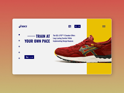 Asics -  Main Screen