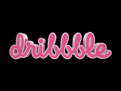 Just Dribbblin' 3d animation dribbble logo particles particular