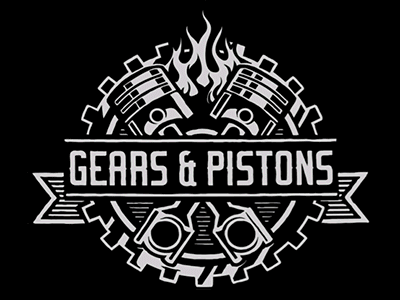 Gears And Pistons 2d logo 3d logo after effects animated logo lightwave 3d simulation trapcode form