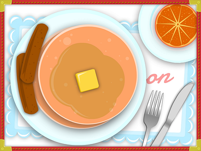 Diner Eats diner food game design illustration mobile