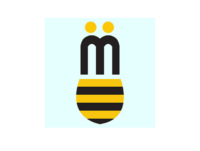 Bee M bee logo logo design logodesign logos logotype m