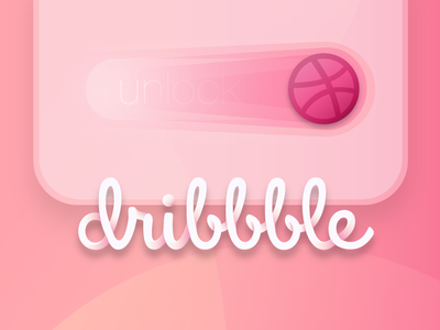 Swipe to unlock debut debut debut shot dribbble swipe unlock vector