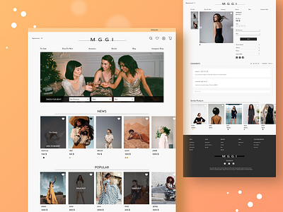 Minimal E-Commerce UI dress dropshipping ecommerce frontend istanbul minimal new online shop popular purchase rent shop ui user experience userinterface ux webdesign woman