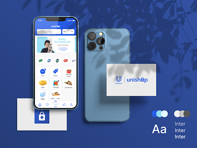 Unilever - Unishop Mobile App add addbasket basket e commerce homepage mobile navigation