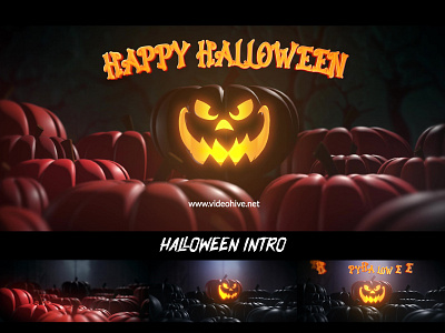 Halloween Intro Video animation design envatomarket halloween halloween design halloween flyer halloween intro halloween party intro motion design motiongraphics template design videohive