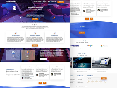 Dzinemedia Business Agency Website agency agency website business website design frontend design ui ui design uiux ux design web design webdesign