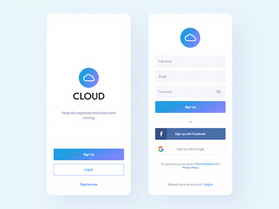 Daily UI  001  - Sign up app screen