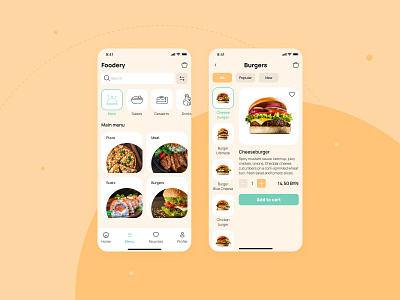 Food Delivery App app cafe figma food food delivery interface mobile restaurant ui user experience user interface ux uxui