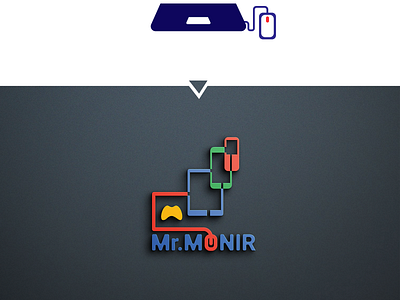 Mr. MONIR Tech YouTube Channel Logo Design branding design graphic design logo logo design re design logo tech logo youtube channel logpo
