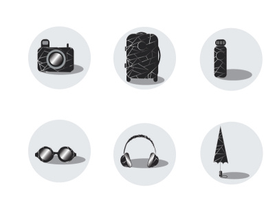 TRAVEL ICONS adobe illustrator branding design flat icon icon design iconography icons icons pack iconset illustration minimal travel icons vector