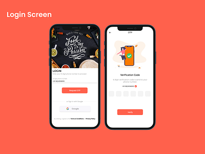 Login & Verification Screen UI DESIGN app branding design food illustration illustrator music tech ui user userexperiece userinterface ux