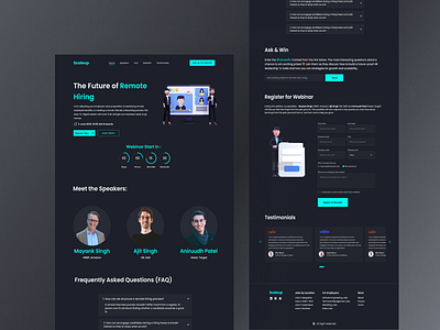 Webinar Landing Page Design