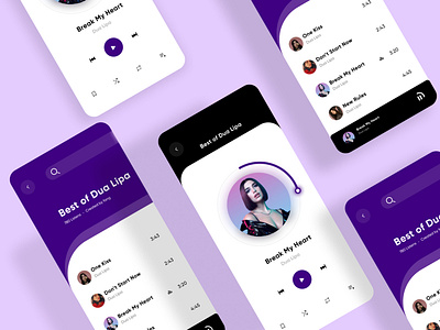 Music Player Design app concept design figma minimal music app musicplayer ui uidesign uiux ux