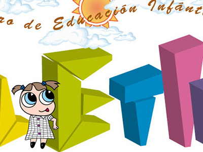 Centro Infantil niña centro girl center educación colores education colors