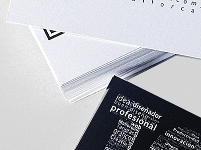 Tarjetas Personales - Impresión black blanco card lapel negro paper tarjeta white