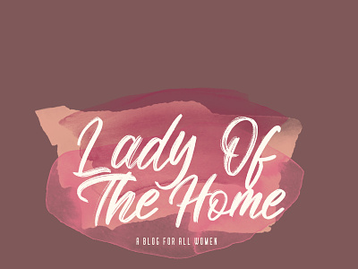 An early draft of the logo for Lady of the Home blog branding design icon illustrator logo minimal ux vector web design web designer website