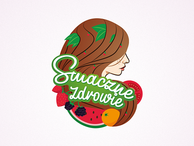 smaczne zdrowie food illustration illustrator logo logo design