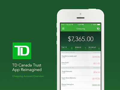 TD iOS App Redesign