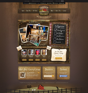 Country Cottage Storefront Interface