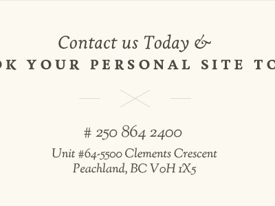 Contact Call Out contact phone number typography