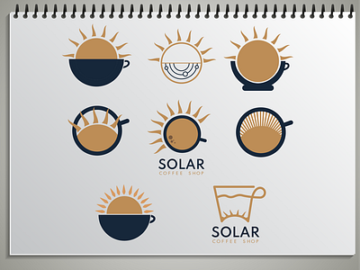 Solar Coffee Shop Logo