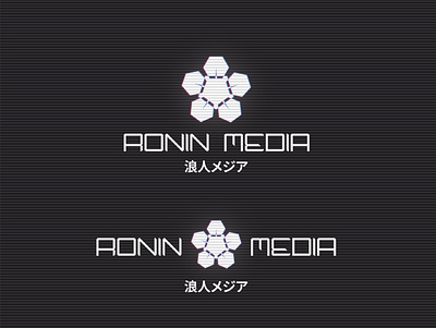 Ronin Media Logo branding design graphic design icon illustration logo typography vector vintage