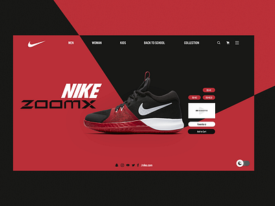 NIKE ZOOMX WEB DESIGN