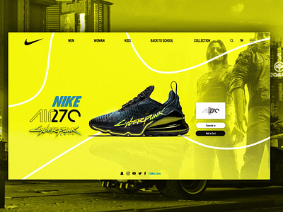 Inodoro estudiar Rápido NIKE X CYBERPUNK WEB DESIGN Collaboration by Rafał Szmigielski on Dribbble